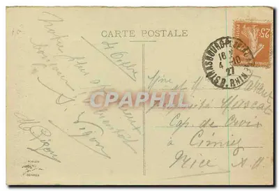 Strasbourg - W Orangerii - Restauracja — wydawca anonimowy, numer seryjny 738 — Rewers