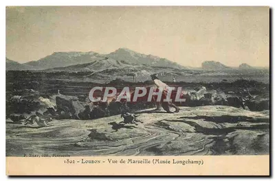 Vista de Marselha (Museu Longchamp) — Loubon — editor P. Ruat, Marselha, n° 1802