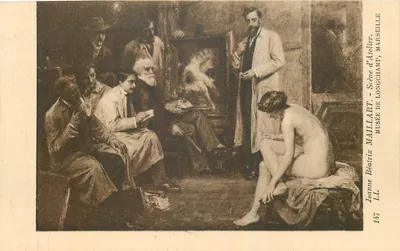 Cena de ateliê - Jeanne Béatrix Maillart - Museu de Longchamp, Marselha
