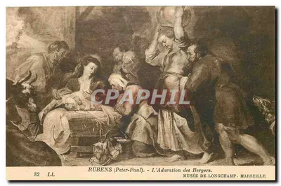 A Adoração dos Pastores — Rubens (Peter-Paul) — Museu de Longchamp, Marselha