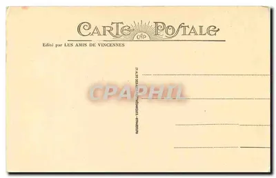 Vincennes - Donjon - Kominek Sali Trzeciego Piętra — n°38 — Rewers