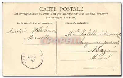 Angers - Castelo e Estátua do Rei René — F. Duvivier, editor, Angers — Verso