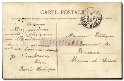 Montjean (M.-et-L.) — Il ponte sospeso, 500 metri di lunghezza — Collezione Allard — Verso