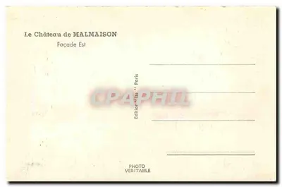 Castelo de Malmaison — Fachada Leste — Edição Uls, Paris — Verso