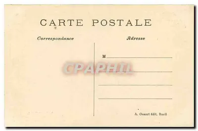 Castelo de La Malmaison — O Salão da Imperatriz Joséphine — A. Ossart editor, Rueil — Verso
