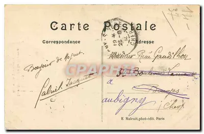 As Margens da Marne — Um canto pitoresco — E. M., n° 174 — Verso