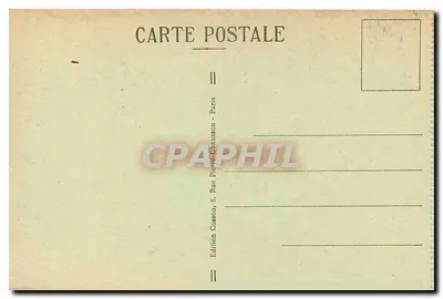 Malmaison — A Sala de Joséphine — C.M. — Edição Cosson, Paris — Verso