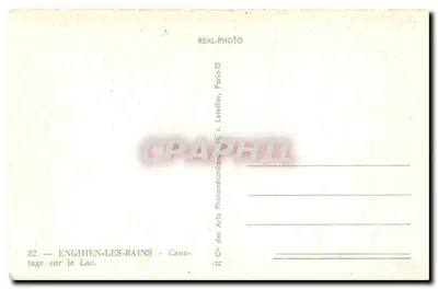 Enghien-les-Bains — Canoa sul Lago — Casinò Municipale — Cap — Verso