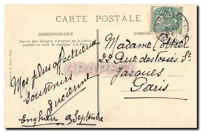 Enghien-les-Bains — Passeio no Lago — J. Muirand, Enghien — Verso