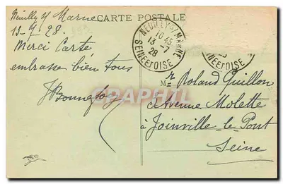 Neuilly-sur-Marne (S.-et O.) — As Escolas — Edição Blanchard, Neuilly-sur-Marne — Verso