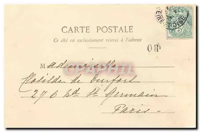 Castelo de St-Jean-de-Beauregard (S.-et-O.) — Livraria A. Bourdou, Dourdan — número de série não visível — Verso