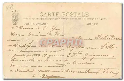 Saint-Denis — Le Square Thiers — J.L.C. éditeur — Rewers