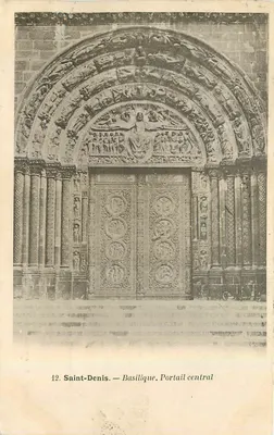 Saint-Denis — Basílica. Portal Central — F. POCYDEBAT, Paris