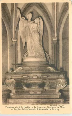 Túmulo da Srta. Berthe de la Doucette, Condessa de Drancy — na Igreja de Saint-Germain-l'Auxerrois — Edição Ch. W.
