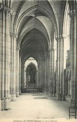 Abadia de Saint-Denis — Avenida lateral — Edit. C. Septfons, Tabac