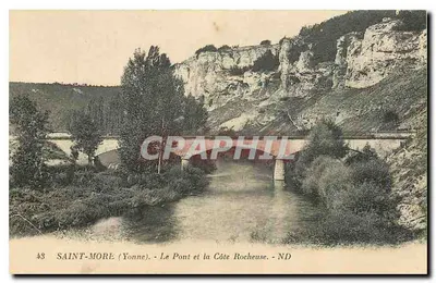 Saint-More (Yonne) — O Pont e a Costa Rocheosa — ND