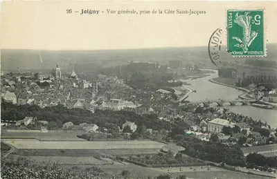 Joigny - Vista geral, vista da Côte Saint-Jacques — editor desconhecido, n° 26