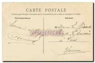 Joigny - Vista geral, vista da Côte Saint-Jacques — editor desconhecido, n° 26 — Verso
