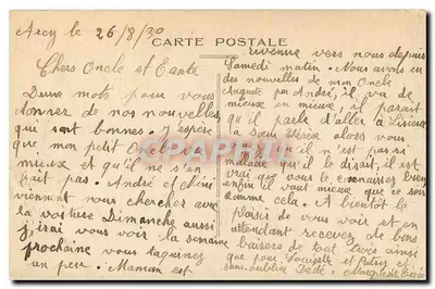 Arcy-sur-Cure (Yonne) — Paisagem matinal na Cure — n°1013 — Verso