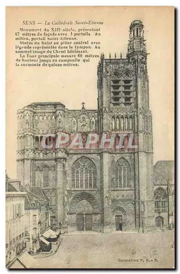 Sens — A Catedral Saint-Étienne — Coleção P. R. S.