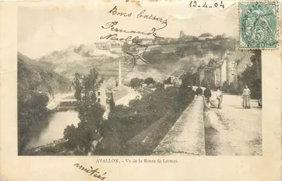Avalon - Vista da Estrada de Lormes — editor anônimo, número de série não visível