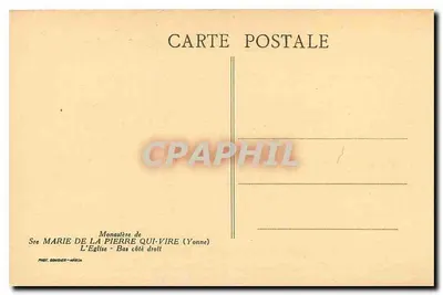 पत्थर के वह जो घूमता है के मठ — चर्च — नीचे दाएं ओर — एडिटर: POST. COMBRET-MÉNIN — पीछे