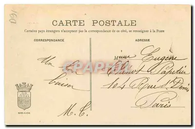Savigny-sur-Orge — O Castelo — Edição de l'Orge A. Théyenet — Verso