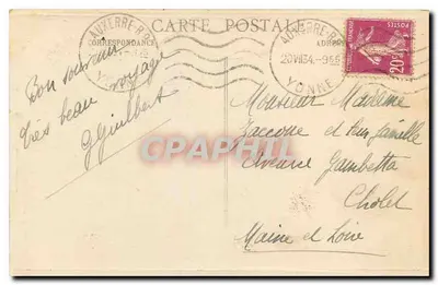 Auxerre - De Klok — Uitg. C. Dunoulin — Achterkant