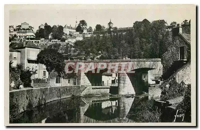 Cousin-le-Pont — vista do ponte sobre o rio — Éditions d'Art 'Yvonne'