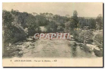 Arcy-sur-Cure — Vista sobre o Rio — ND