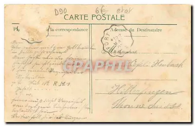 Belfort — Vista generale e monumento del Grand Mémé — editore BAL P.P.B. No 881 — Verso