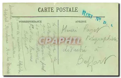 Belfort — Vue générale vers l'Ouest — LL. n°5 — Verso