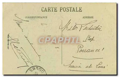 Besançon — Widok ku katedrze, fortecznym i Fort Bregille — Visa Paris 4 — Rewers