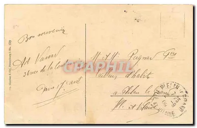 Straßburg — Landesausschuss — wydawca Maillot & Cie, nr 159 — Rewers