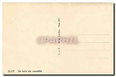 Duas mulheres em traje tradicional — cena interior — C.A.P. Letellier Paris (15e) — Verso