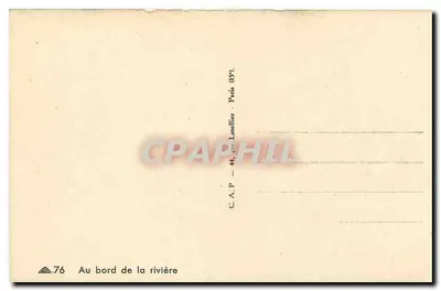 दो युवा महिलाएं पारंपरिक वस्त्र में — नदी के किनारे पर — C.A.P. Letellier, पेरिस (15e) — पीछे