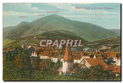 Ribeauvillé e os três Castelos — vista panorâmica — editor não visível