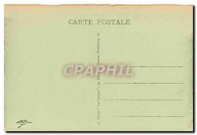 Jezioro Czarne (alt. 950 m) — W oddali, wodospad — Karty 'La Cigogne', Strasbourg — Rewers