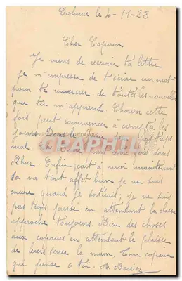 Colmar - Monumento Bruat — editor C.A.P. n°15 — Verso