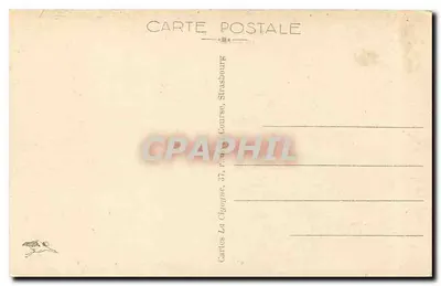 Saverne - Rosarium — wydawca Cartes La Cigogne, Strasbourg — Rewers
