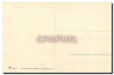 Strasburg - Katedra — strona południowa — Kunstverlag E. Hartmann, seria VIII 9 — Rewers