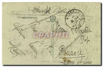 Marseille — Plac de Aix i Arc de Triumfu — wydawca nieznany, nr 10 — Rewers
