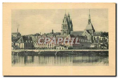 Blois — Vista da Igreja de São Nicolau e do rio — Editor: H. Levet, 44, rue Lepetitlier, Paris