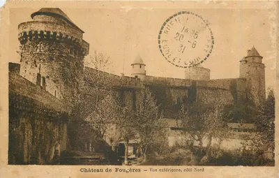 Castelo de Fougères — Vista externa, lado Norte