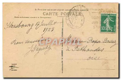 Estrasburgo - Palácio de Justiça — n° 276 — Verso