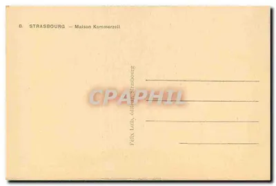 Strasbourg — Dom Kammerzell — wydawca Félix Laub — Rewers
