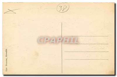 Uriage-les-Bains — As Villas e o Castelo — Editor Bourcier, Grenoble, n°741 — Verso