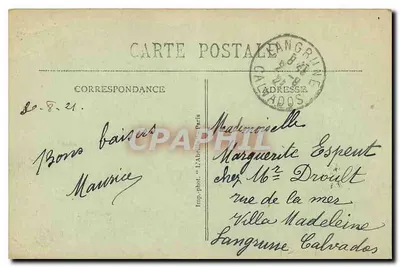 St-GERMAIN-en-LAYE - Perspectiva da Terrasse - A estátua « Torrent » — Verso