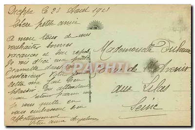 Dieppe — Główne wejście do kościoła św. Jakuba — wydawca anonimowy, nr 128 — Rewers