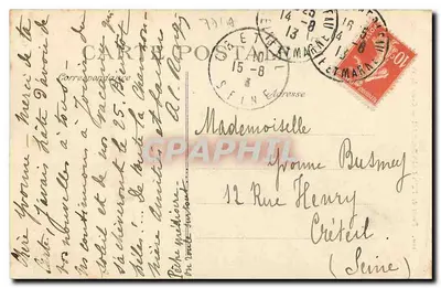Bosque de FONTAINEBLEAU — Cruz del Calvaire — 100 — Reverso